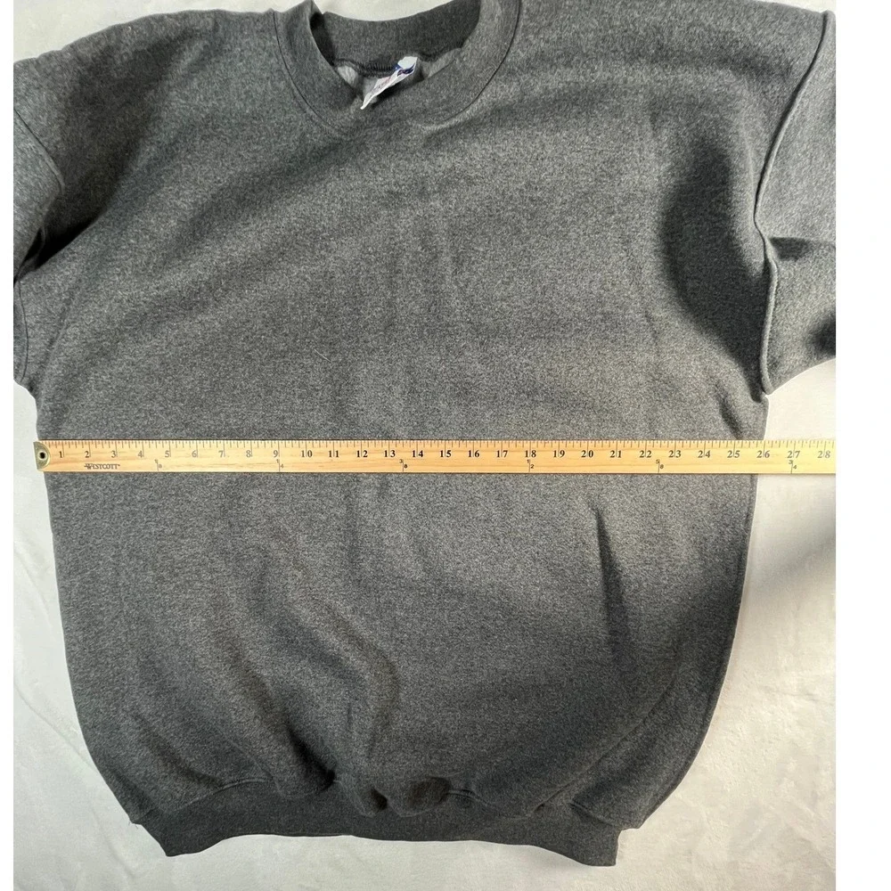 VTG Alstyle Apparel Mens XL Heavyweight Sweatshirt Gray Cotton Blend Pullover